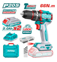 TOTAL LI-ION AKÜLÜ 66NM DARBELİ MATKAP TOTAL TIDLI20668E