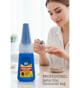 Ultra Güçlü Profesyonel Protez Tırnak Yapıştırıcısı 22 Gram - Hızlı Etkili Tips Takma Tırnak Yapıştırıcı, 722389