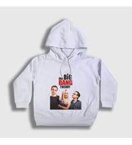 Presmono Unisex Çocuk Beyaz Cover The Big Bang Theory Kapüşonlu Sweatshirt 181192tt