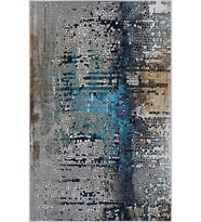 Eliana Home Baskılı, Yıkanabilir Kaymaz Taban Salon Halısı LNA0437 100x150 cm (Mavi)