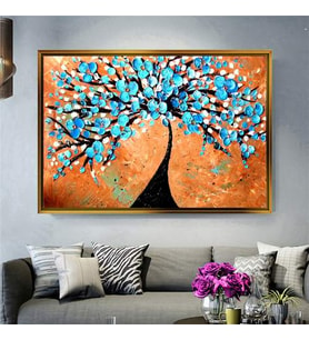 Altın Çerçeveli dekoratif tablo a1412 (Gold)