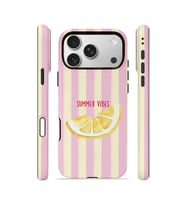 iPhone 17 Pro Max Vorian Çift Katmanlı Kılıf Summer Vibes Lemon