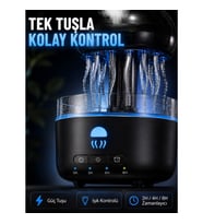 Mey İthalat® USB Çalışan Denizanası Hava Nemlendirici 7 Renk RGB Aydınlatmalı Sessiz Buhar Makinesi