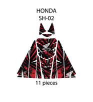 Grippatch - Honda SH-125 ( 2024 ) ile Uyumlu 11 Parça Tank Pad Seti GC21-2