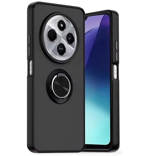 Redmi 14C Kılıf Montreal Yüzüklü Silikon Kapak - Siyah