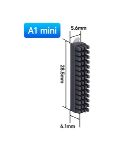 BambuLab A1 Mini Nozul Silikon Fırça 3 Adet
