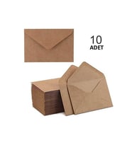 Davetiye Zarfı Kraft Zarf 10 Adet 12x18cm