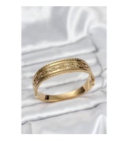 Mey İthalat® 316L Çelik Gold Renk Vintage Model Kadın Kelepçe Bileklik