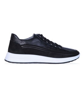 Dropland 9141 Siyah Nubuk Deri Erkek Sneaker Ayakkabı