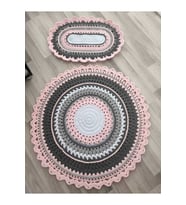 %100 El Örgüsü Balkon/kapı Önü Yanma Paspas (STD)