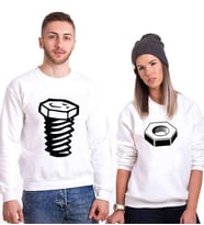 Tshirthane Somun Vida Sevgili Kombinleri Sweatshirt Kombini (Tek Ürün Fiyatıdır.)