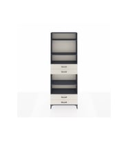 Arges Dolap 5 Raflı 4 Çekmeceli 88x30x243 Antrasit-Aytaşı