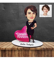 Kişiye Özel Baskılı Canım Annem  Anneler Günü Karikatür Biblo