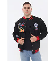 Unisex Oversize Limited Edition Siyah Bomber Kolej Ceket