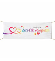Seni Çok Seviyorum Afiş--Pankart 75x300 cm