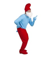 Yetişkin Şirin Baba Kostümü Model-2