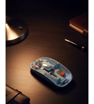 800 1600 DPI Ayarlanabilir Mavi Kablosuz Mouse Pilli