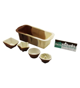 13PCS SİLİKON MUFFİN - BATON KEK KALIP SET BATON=11.5X25CM 3ER RÜZGAR GÜLÜ - YUVARLAK - YILDIZ - D.GEN (4767)