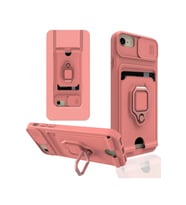 Durukar® iPhone 6 Kılıf Zuma Kartvizitli Yüzüklü Silikon - Pembe