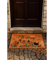 Valerine Life Velür Coco Dokulu Welcome Hoş Geldiniz Kapı Önü Dış Mekan Paspası 45x70cm 27YCM260110