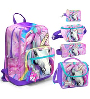 Coral High Beşli İlkokul/Ortaokul Çanta Seti - Unicorn - Kız Çocuk (Çok Renkli)