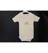 Bebek Zıbın Kız Erkek Çocuk Penye Kısa Kollu Çıtçıtlı Atlet Body Sarı-6-9 AY (Karışık)