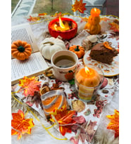 Autumn Set Candle + Natural Soap (Sonbahar Mum + Sabun Seti)
