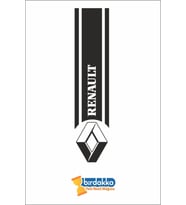 Renault İçin Uyumlu Aksesuar Kaput Sticker Siyah