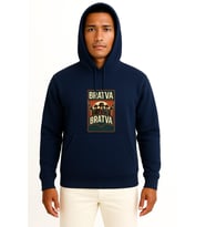Kapüşonlu Bratva İtalian Mafia Göğüs Tasarımlı Unisex Sweatshirt