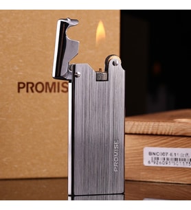 Çelik Depolu Promise Slim Çakmak Gümüş Grisi