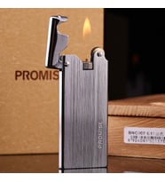 Çelik Depolu Promise Slim Çakmak Gümüş Grisi
