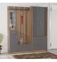 ABRE vm_36348 ANTRASİT vestiyer portmanto ayakkabılık