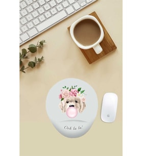 Şirin Golden Desenli Bilek Destekli Mouse Pad