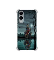 PrintiFy Samsung Galaxy S25edge ile Uyumlu Simya Serisi Gölge Ve Cam Tasarımlı Uv Baskılı Köşe Korumalı Antişok Kılıf