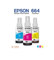 Epson 664 EcoTank L200 3 Renk Mürekkep Kartuşu