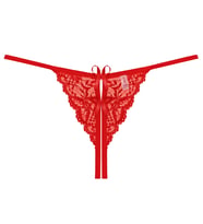 Liona Kırmızı Kadın Fantazi İç Giyim Dantelli  İç Çamaşırı Fantezi G-String