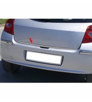 Renault Clio 3 HB Formlu Krom Bagaj Alt Çıta Paslanmaz Çelik