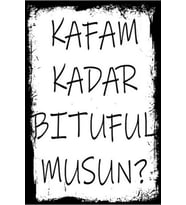 Yazılı Retro Ahşap Poster
