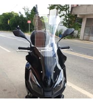 MOTOCAM Motolüx Wow 150  Ön Cam 2023-2026 Model 78cm Şeffaf Renkli 4mm UZUN