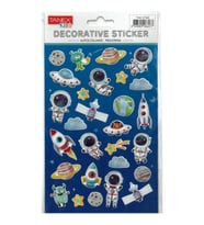 TANEX KIDS TNX-27160 DEKORATİF ETİKETLER - PUFFY UZAY MACERASI SERİSİ STICKER