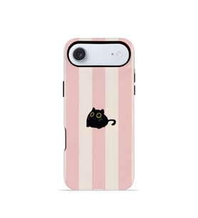 iPhone 17 Air Vorian Çift Katmanlı MagSafe Kılıf Midnight Cat Stripe
