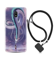 Xiaomi Redmi 8A 8 Pro 9C 9T 10C 11T Pro Kılıf Boyun Askılı Silikon Kız ve Ejderha 1742