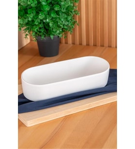 Bianco Perla Oval Baton Kase 26 cm, şık ve kullanışlı mutfak gereci