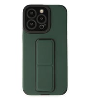 Newface Apple iPhone 14 Pro Kılıf Mega Standlı Silikon - Yeşil