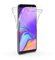 Samsung Galaxy A9 2018 360 Kılıf Şeffaf Silikon Ön + Arka