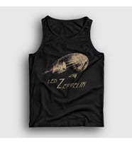 Presmono Unisex Siyah Airship Led Zeppelin Atlet 95393tt