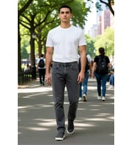 Erkek Moda Essential Fit Kot Pantolon Pamuk Günlük Ve Casual Kombinler Mevsimlik Kullanım