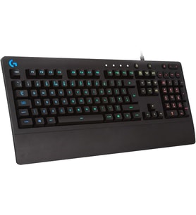 G G213 RGB Kablolu Oyuncu Klavyesi, LIGHTSYNC Teknolojisi, Sıvı Dökülmesine Dayanıklı, Özel Medya Denetimleri, Türkçe Q Klavye, Siyah
