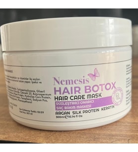 Keratin Saç Botox 300ml – Saç Bakım Maskesi İpek Proteini, Keratin, Argan ile Derinlemesine Bakım