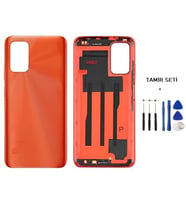 Xiaomi Redmi 9T FULL Kasa Arka Kapak Yan Tuş Takımı TURUNCU - TAMİR SETİ